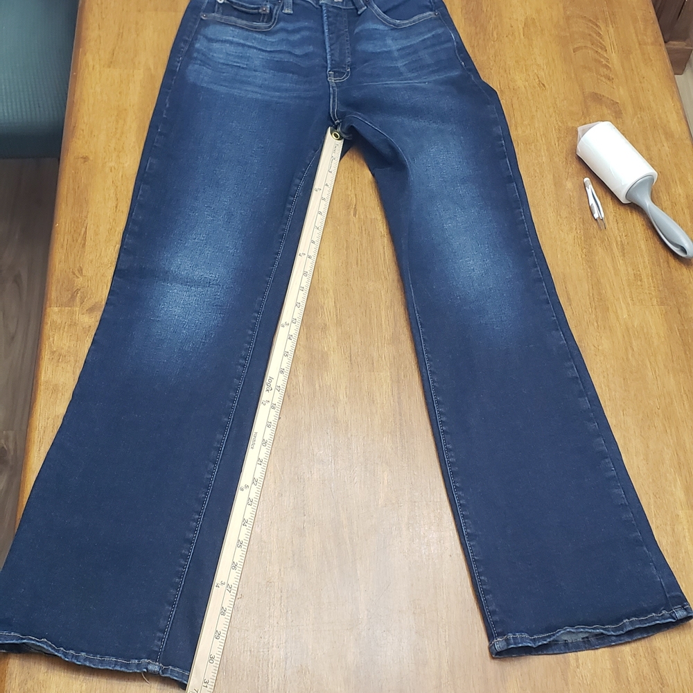 Lucky Brand Women"s Dark Blue High Rise Boot Cut BIANCA  Jeans Stretch Sz 12/31R